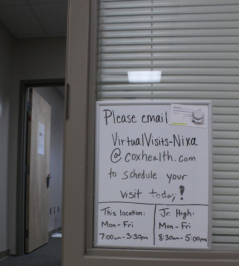 Nixa High Schools Virtual Health Clinic is located on the third floor near the lecture hall. 