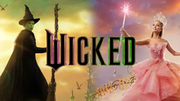 Movie poster of "Wicked."