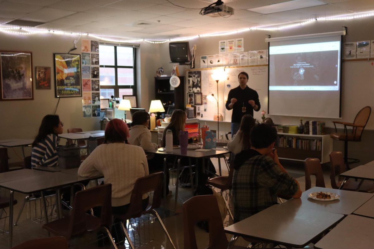 Film Club: “The desire to know more about the art and the students' ability to challenge themselves. To think more deeply about what they're seeing, instead of just being passive observers,” sponsor Jon Spence said. 