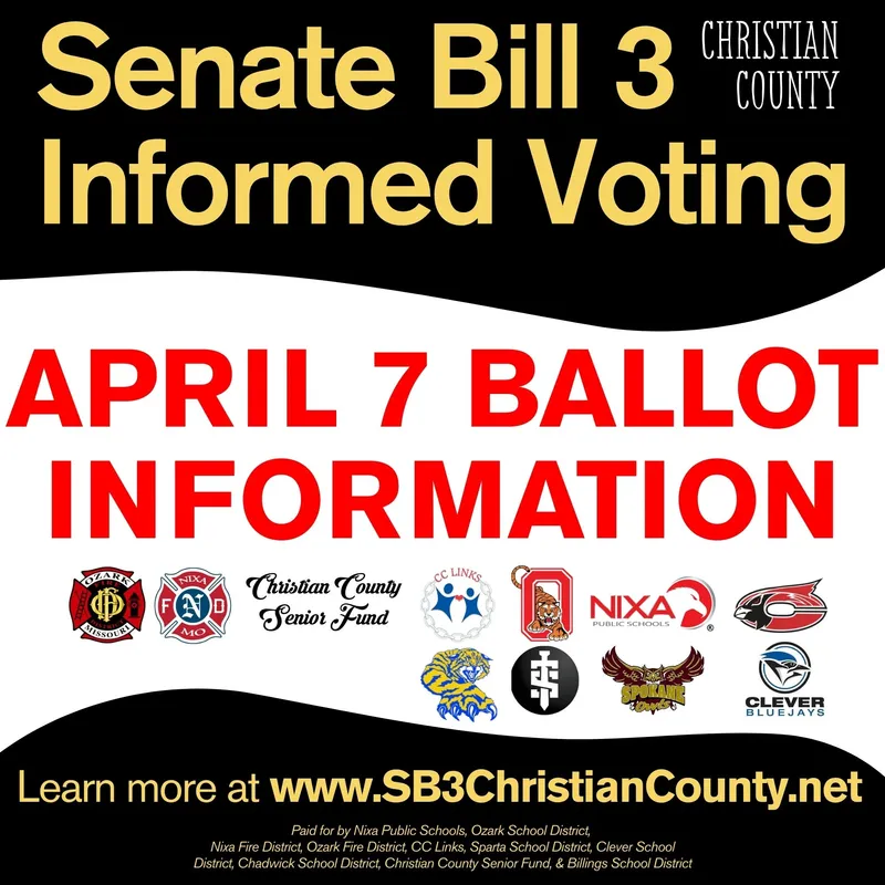 Senate Bill 3 Informed Voting Christian County April 7 Ballot Information