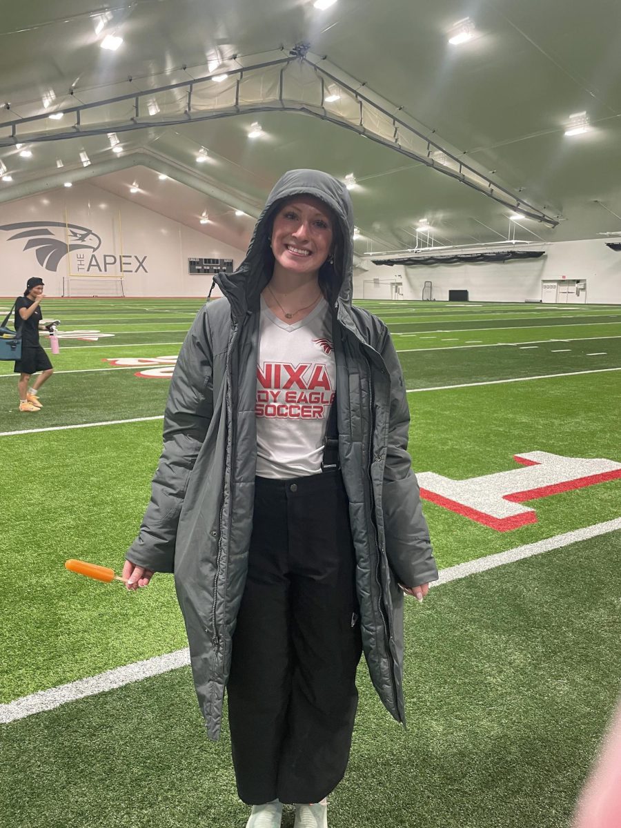 Senior Mackinzie Harris smiles for the photo at the Apex on May 8th. Harris has attended Nixa School’s for the past 4 years, as she came in as a freshman. “Time flies by when you’re having so much fun,” Harris said.
